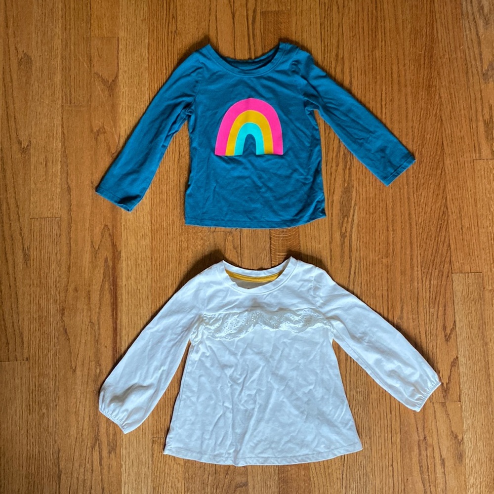 Two Cat and Jack Long Sleeved Tops.